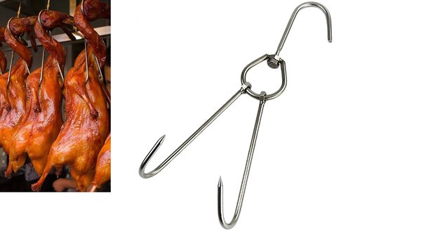 Double meat hooks – Grill-Oase
